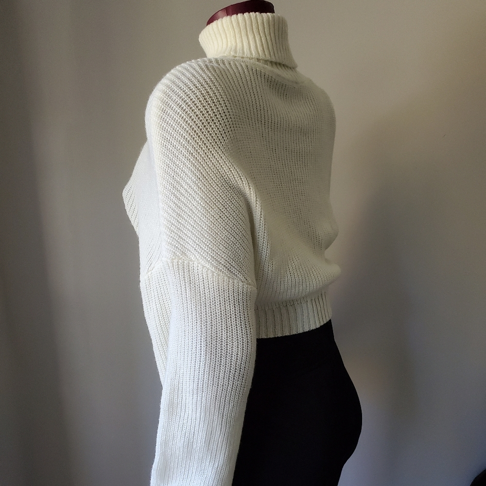 Crop Top turtle neck Sweater (SOLD)